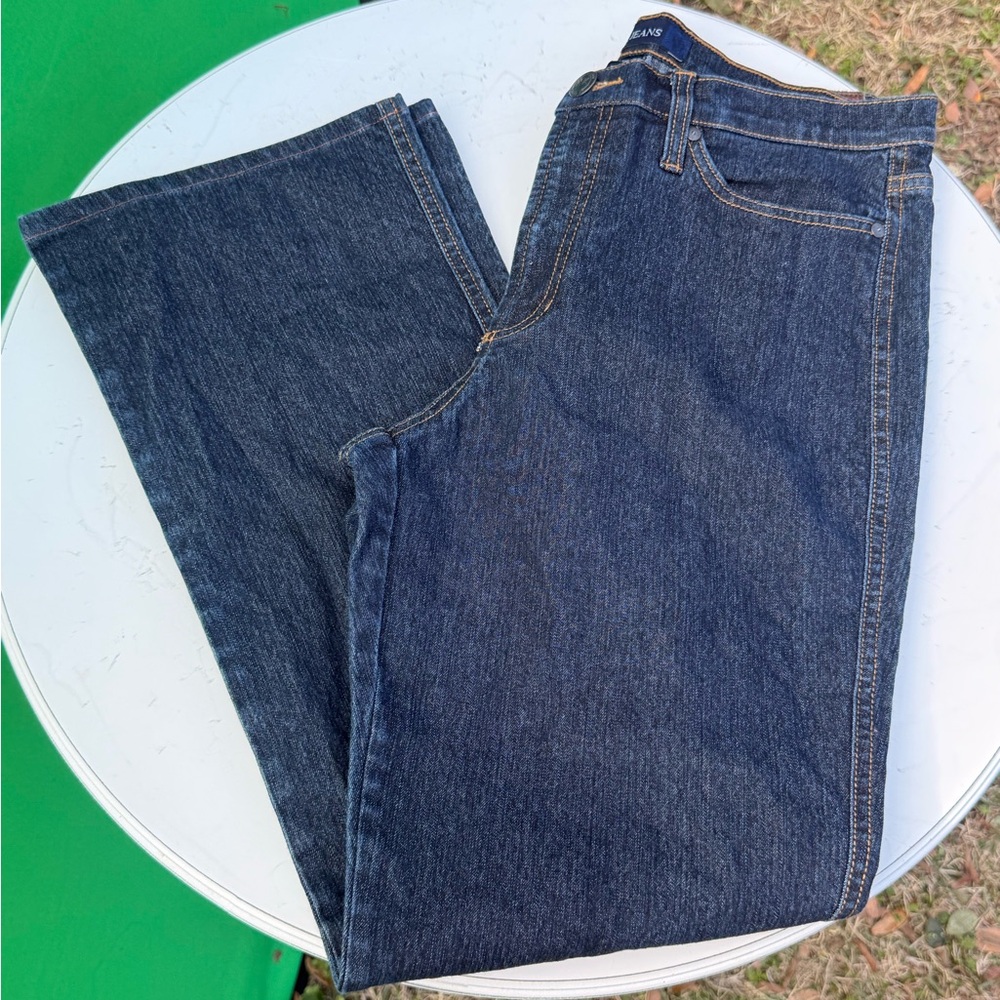 Anne Klein Metropolitan Straight Leg Jeans - Dark Indigo Wash - Size 10 - Picture 9 of 11